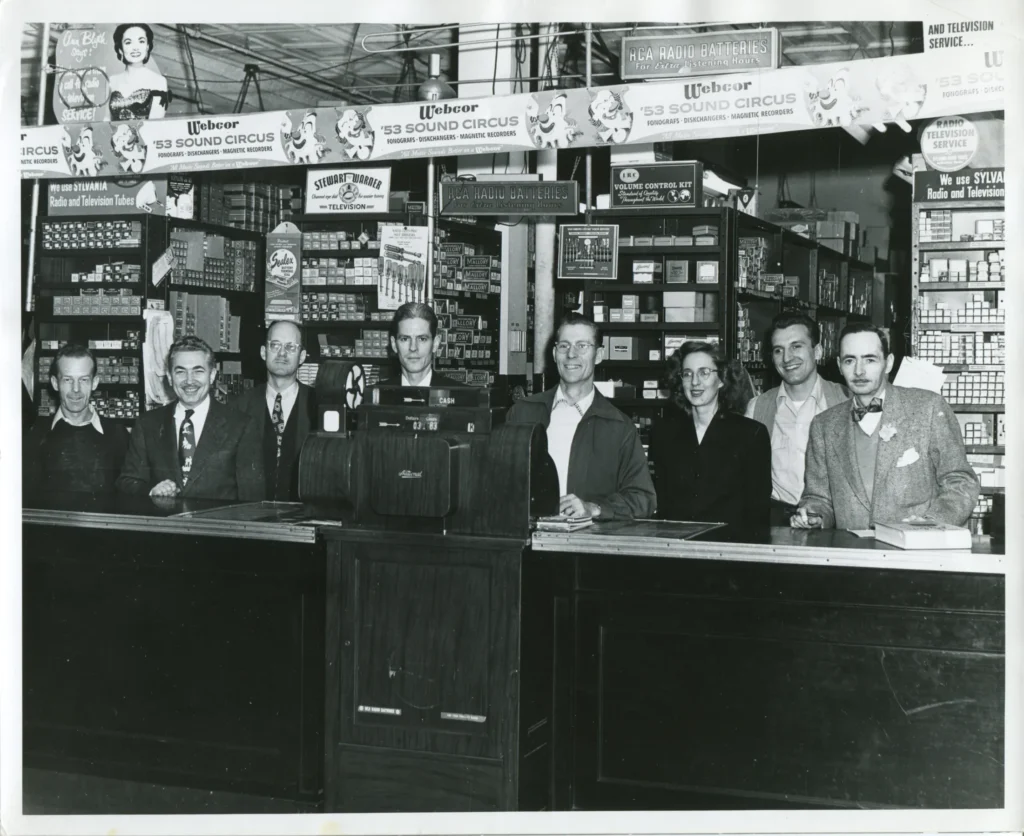 Employees at till in 1932